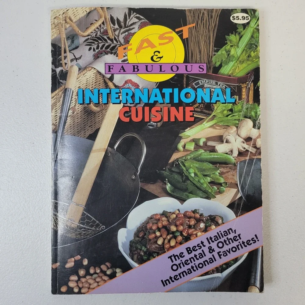 Fast Fabulous International Cuisine Johna Blinn‎ 1987 Cookbook Italian Oriental